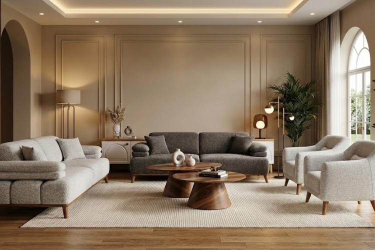 Atlas Koltuk Takımı: Bukle Şıklığı ve Yuvarlak Hatların Modern Uyumu