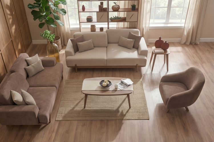 Perge Koltuk Takımı – Zamansız Şıklık ve Üstün Konfor (3+3+1)